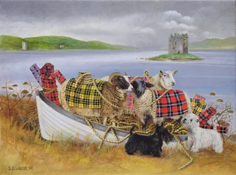 Sheep with Tartan, 1999
