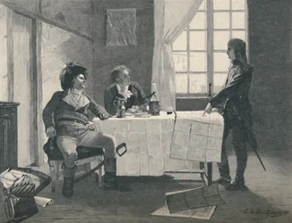 Bonaparte, Turreau, and Volney at Nice in 1793, 1896