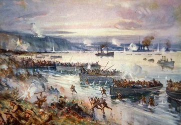 The Landing of the Australians at Gallipoli, April 1915
