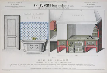 Kitchen and Bathroom Designs, Illustration from the 