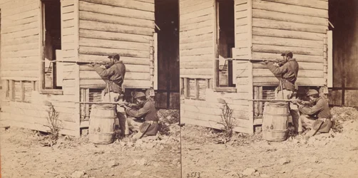 Colored Pickets on Duty Near Dutch Gap