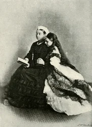 Her Majesty with the Princess Beatrice, April 1871, c1897