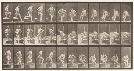 Plate 410. Stepping Out of Bath-Tub, Sitting Down, Wiping Feet