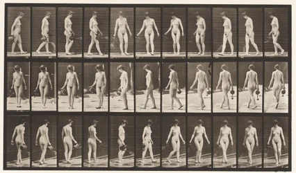 Walking, and Turning Around, Using Sprinkling Pot