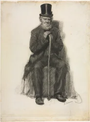 Study of an Old Man (Possibly a Study for Portrait of Peter Folger)