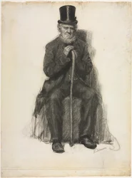 Study of an Old Man (Possibly a Study for Portrait of Peter Folger), c. 1886
