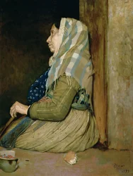 A Roman Beggar Woman, 1857