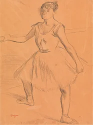 Ballerina Standing at Bar
