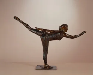 Dancer: Arabesque on Right Leg, Left Arm in Line, c. 1877-1885 (cast c. 1919-1931)
