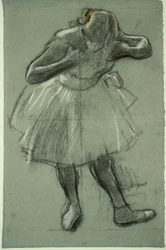 Dancer Bending Forward