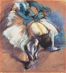 Dancer Fastening her Pump