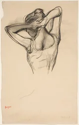 Dancer, Half-Body, Arms Crossed Behind Her Head