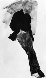 Edouard Manet, French Painter, Drawing by Edgar Degas