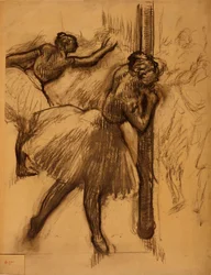 Dancer Leaning Against a Column