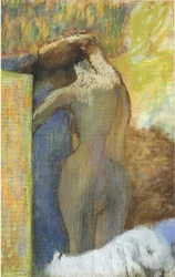 Woman Drying Her Hair