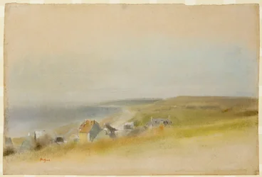 Houses on the Cliff Edge at Villers-sur-Mer