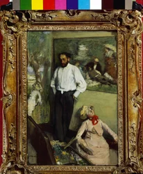 The Man and the Puppet or Portrait of Henri Michel Levy in His Studio 1879