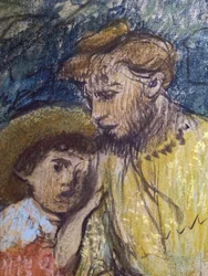 Madame Alexis Rouart and Her Children (detail)