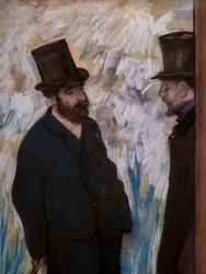 Portrait of friends, on the scene (detail) (also known as “Portrait of Ludovic Halevy and Albert Boulanger-Cave”)