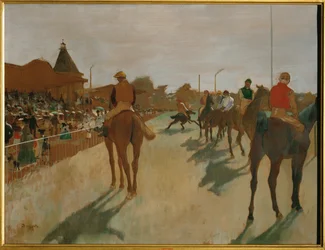 Race Horses at the Grandstand or The Parade