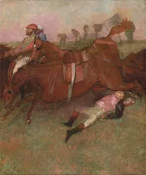 Scene from the Steeplechase: The Fallen Jockey