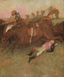 Scene from the Steeplechase: The Fallen Jockey
