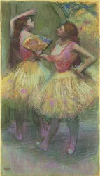Two Dancers Before Going on Stage