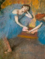 Two Resting Dancers (also known as “Blue Dancers”) (detail)