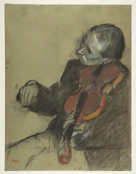 Violinist, Study for "The Dance Lesson"