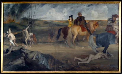 War Scene in the Middle Ages