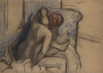 Woman Drying Her Hair