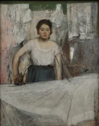 Woman Ironing