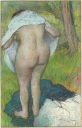 Young Woman Dressing Herself