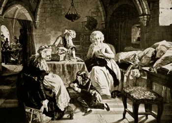 Louis XVI and His Family in the Temple, illustration from 