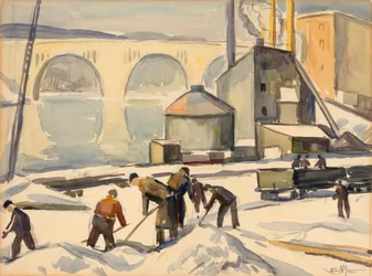 C.W.A. Worker at Key Bridge