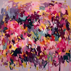 Vibrant Floral Abstract