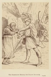 The Summoner Making his Unjust Demands