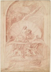 Rocaille Fountain with Venus, Amorini, and Swans