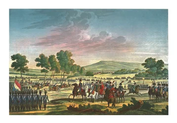 The Imperial Guard Manoeuvring in the Presence of the Two Emperors at Tilsit, 28 June 1807