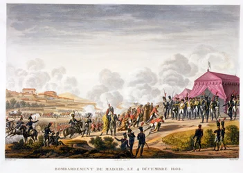 The Bombardment of Madrid, Spain, 4th December 1808