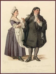 Portrait of Dorine and Tartuffe