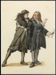 Portrait of Vadius and Trissotin