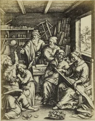 Photoreproduction of the engraving Les bulles de savon by Hieronymus Wierix