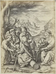 Photoreproduction of the Engraving The Trunks