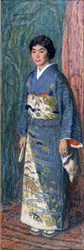 Portrait of a Japanese woman in a kimono, or Madame Kuroki