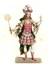 Louis XIV of France, the sun king, in dance costume