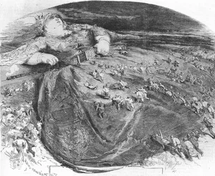 Caricature of Paris Invaded by Demolishers