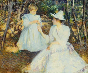 Mother and Child in Pine Woods
