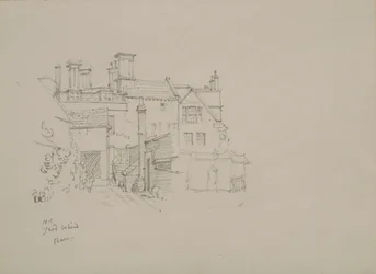 Sketch of the Yard Behind the Warden