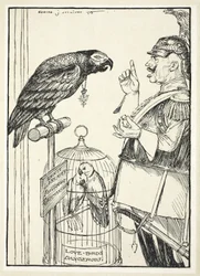 The Hymn of Hate (A little bit of sugar for the bird), illustration from The Kaiser